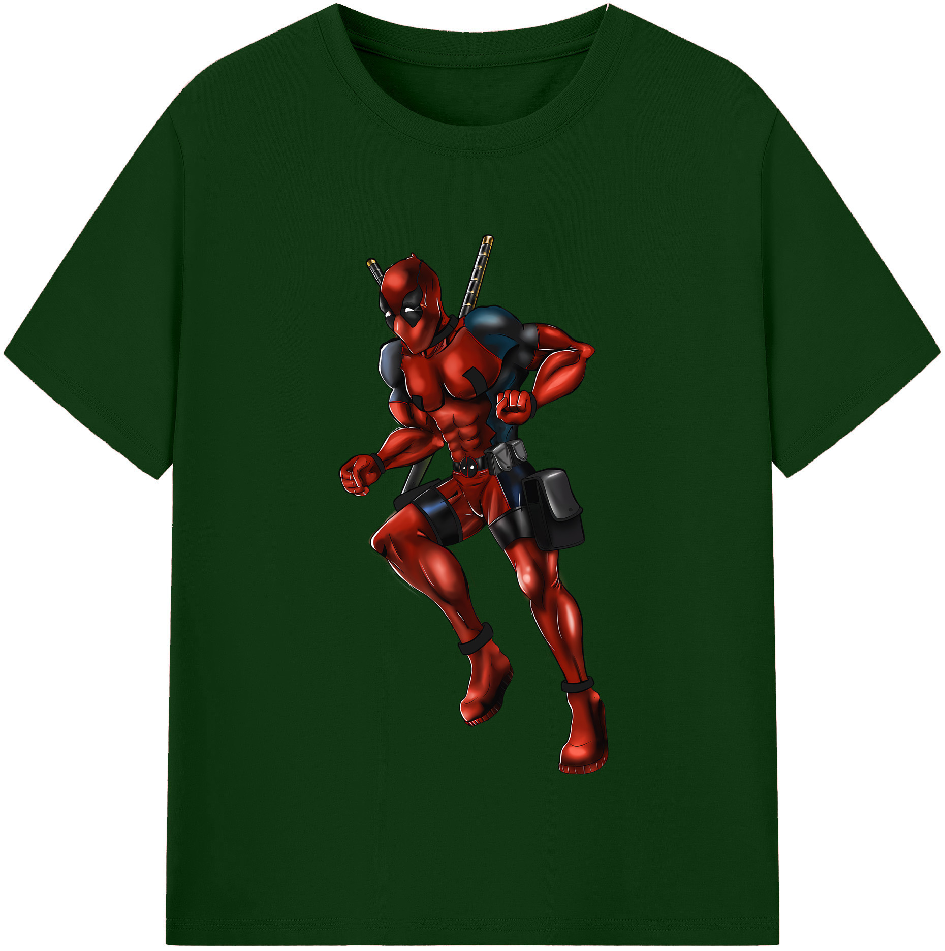 （画像用） Deadpool デッドプール 綿100％半袖Tシャツ（フロントプリント）